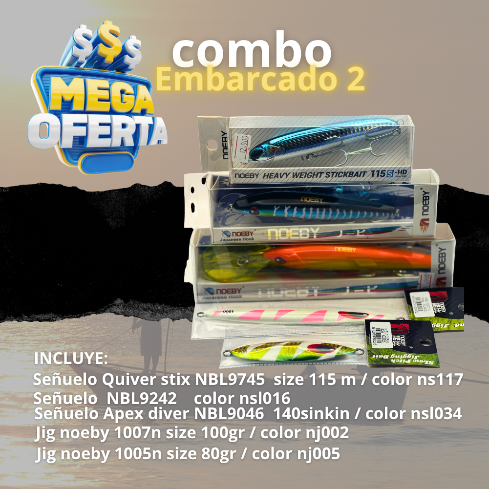 Combo pesca embarcado