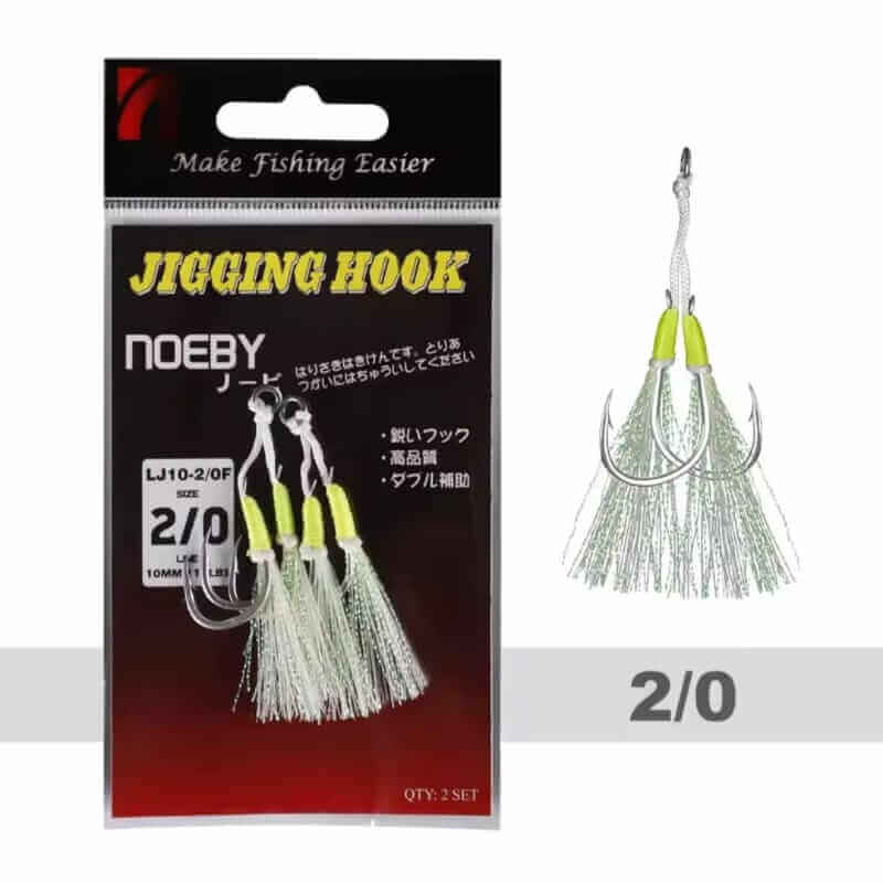 ASSIST HOOK JIGGING TWIN NOEBY