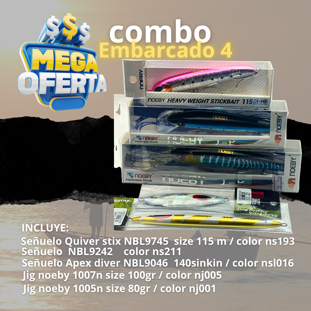 Combo pesca embarcado