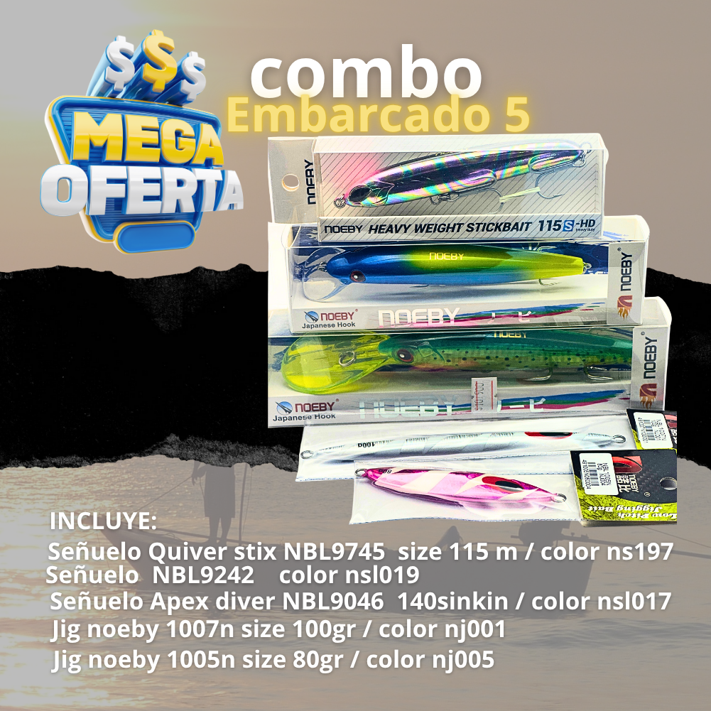 Combo pesca embarcado