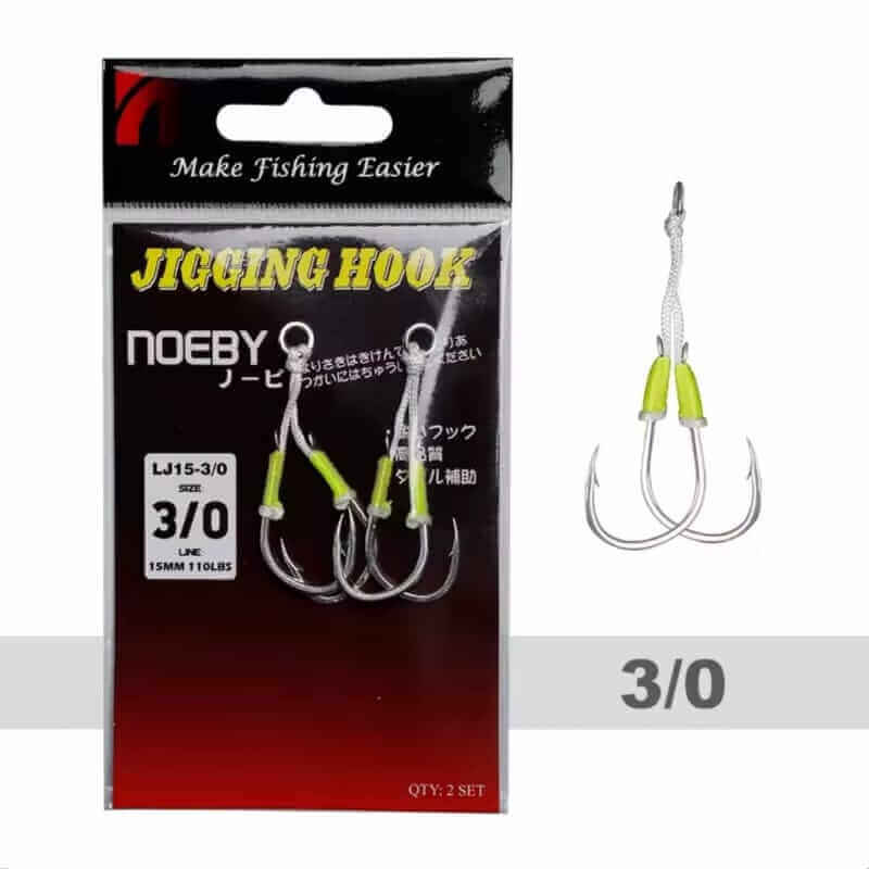 ASSIST HOOK JIGGING TWIN NOEBY