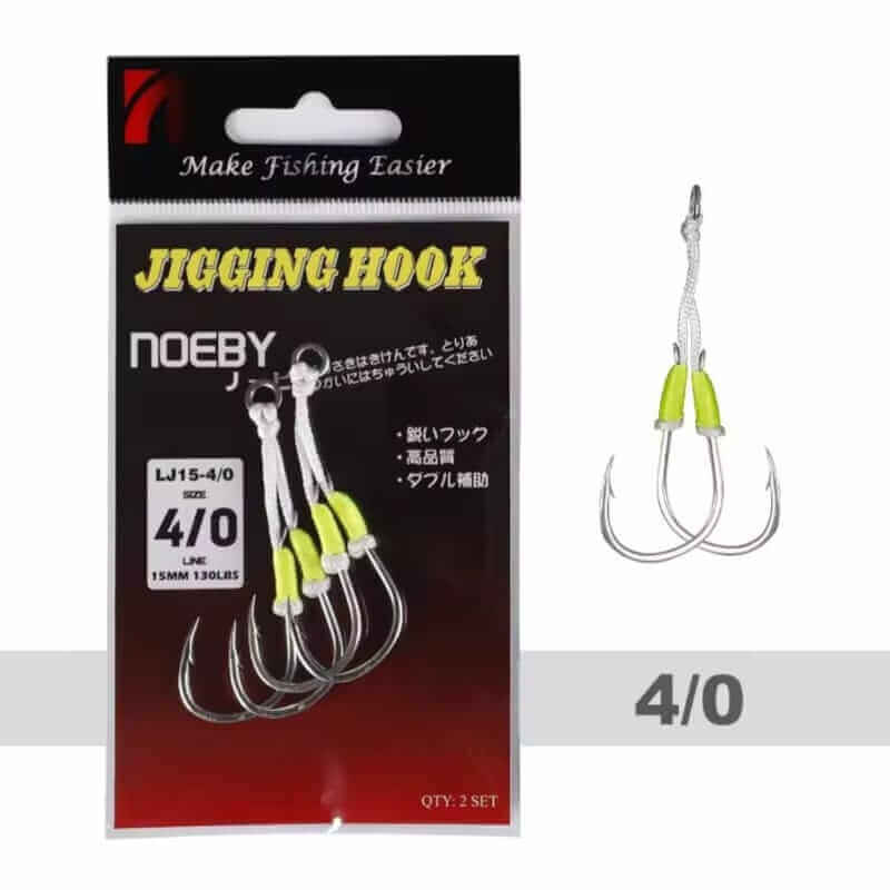 ASSIST HOOK JIGGING TWIN NOEBY