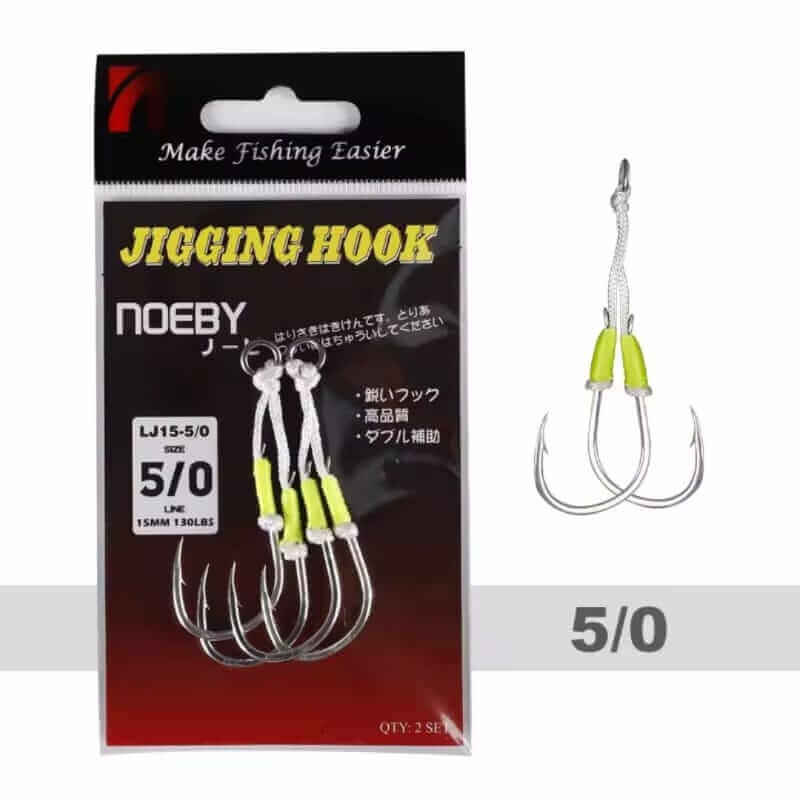 ASSIST HOOK JIGGING TWIN NOEBY
