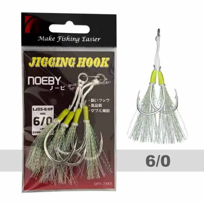 ASSIST HOOK JIGGING TWIN NOEBY