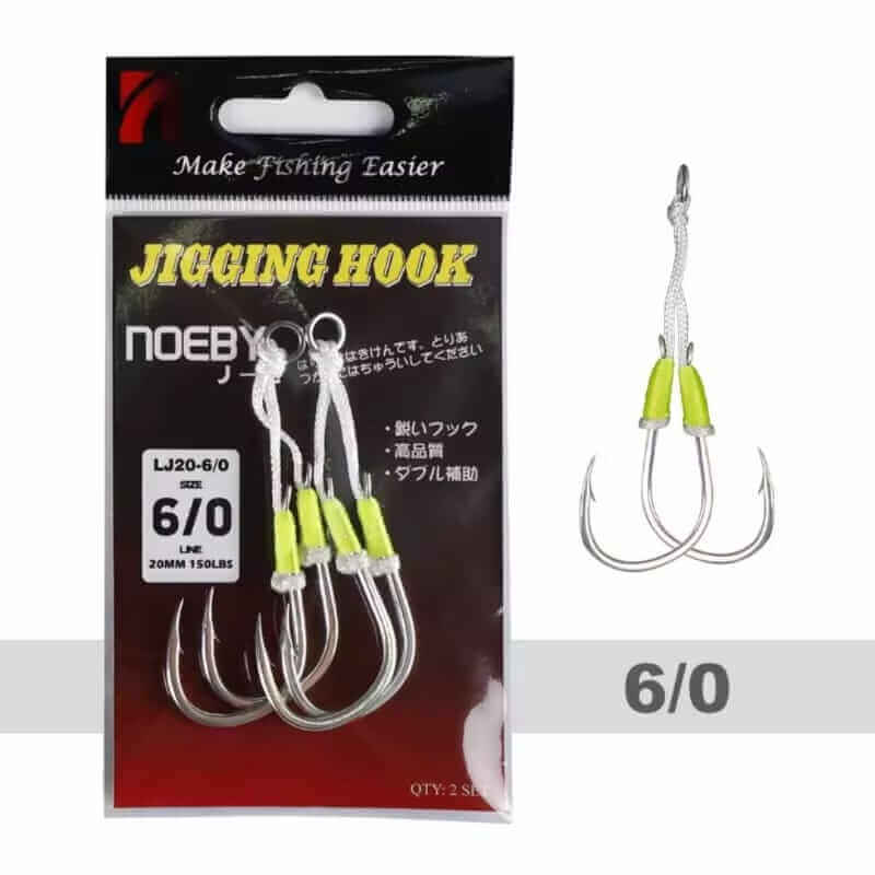 ASSIST HOOK JIGGING TWIN NOEBY