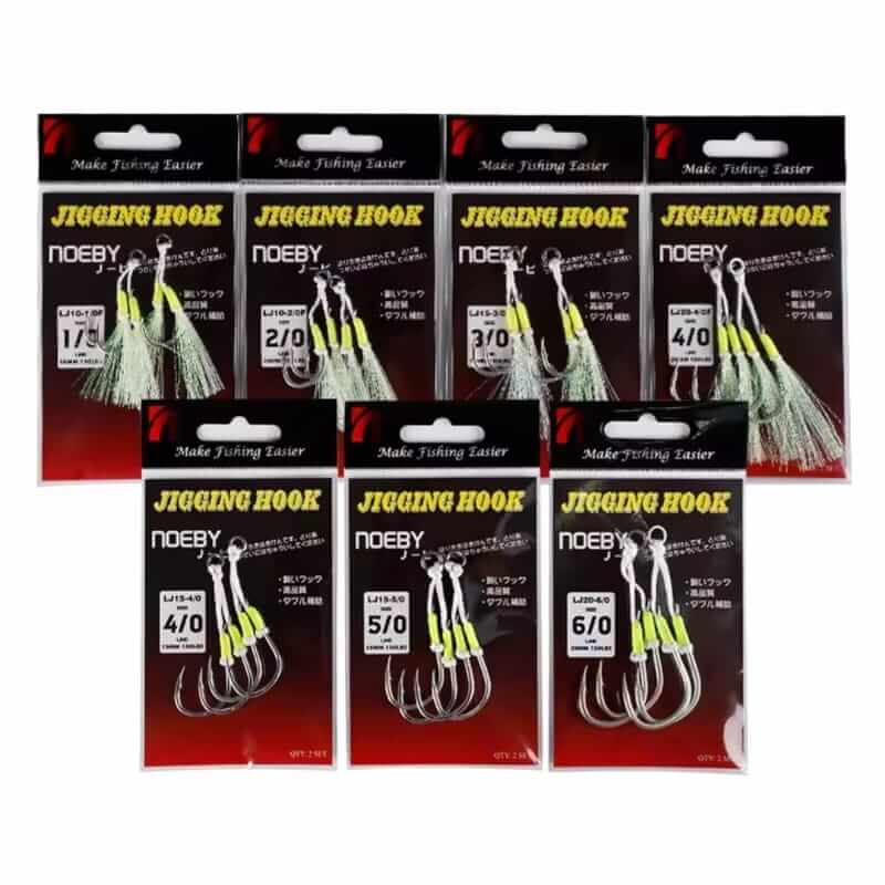 ASSIST HOOK JIGGING TWIN NOEBY
