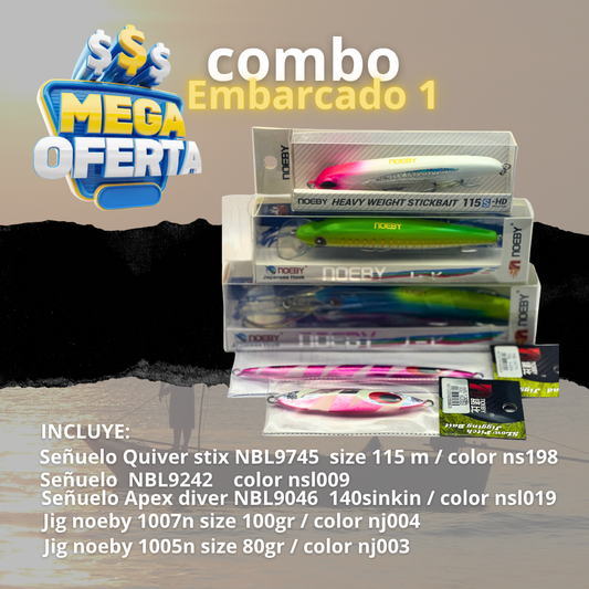 Combo pesca embarcado