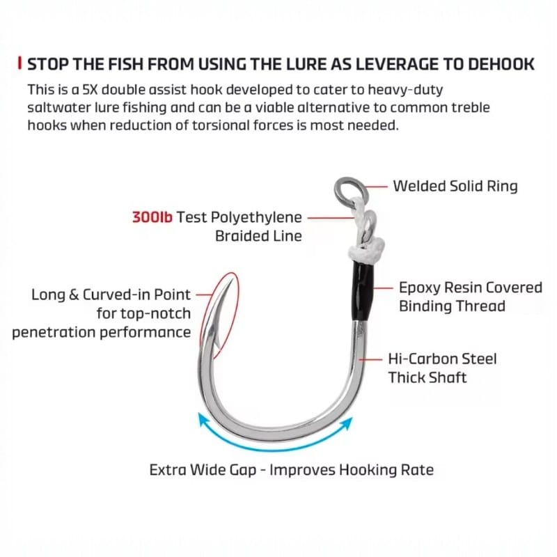 ASSIST HOOK PLUGGING INLINE 8062 5X