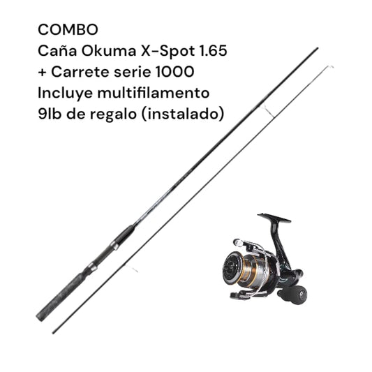 COMBO LIGERA X-SPOT + FISHING REEL 1000