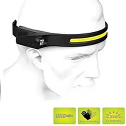 LINTERNA  LED TIPO CINTILLO C/CABLE USB RECARGABLE