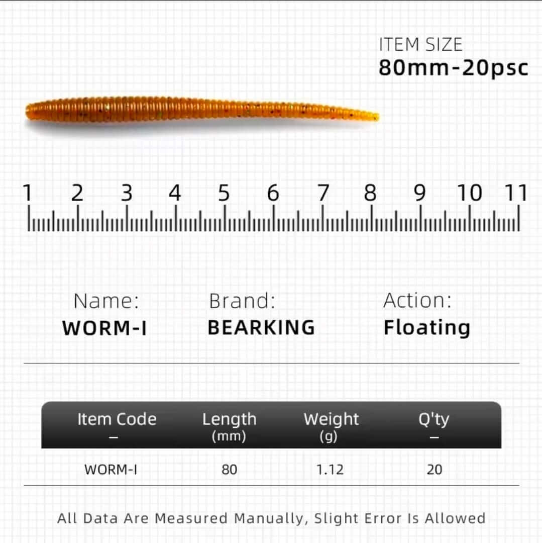 VINILO BEARKING WORM I 80MM